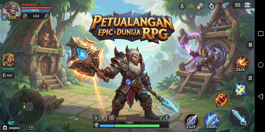 Tampilan gameplay RPG yang menakjubkan di 33ZK.