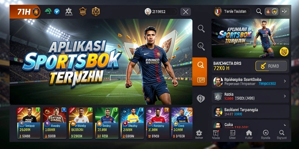 Tampilan gameplay aplikasi Sportsbook 71H yang menarik dan interaktif.