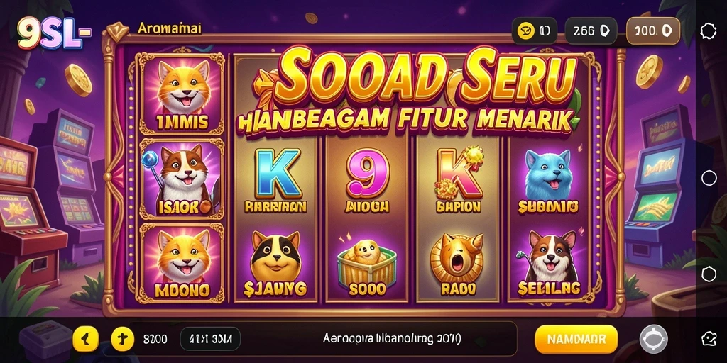 Tampilan menarik dari gameplay Slot di 9SL.