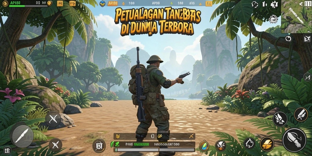 Tampilan luar biasa dari dunia terbuka dalam API88.