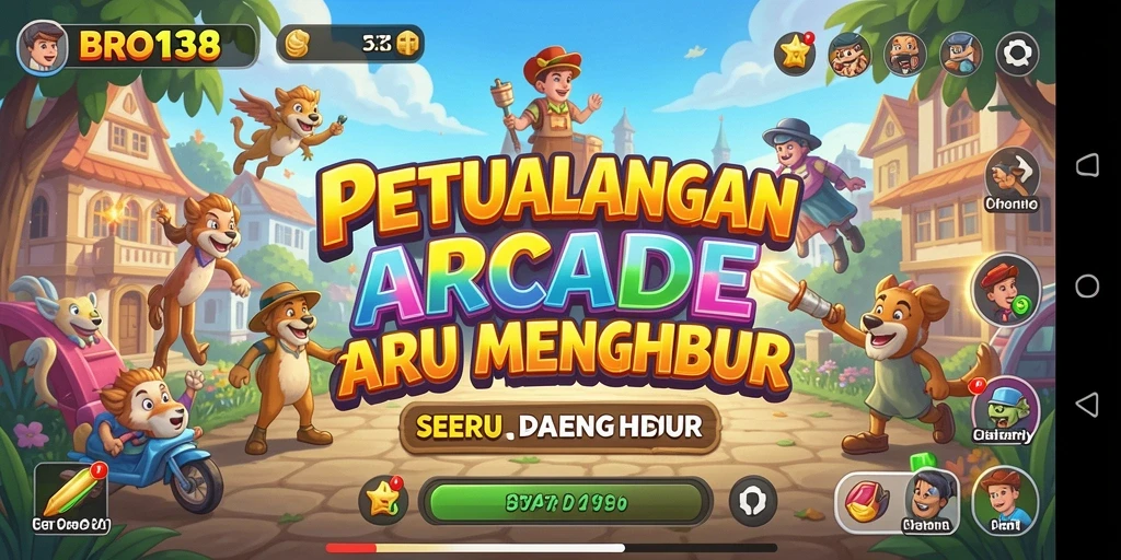 Screenshot dari gameplay BRO138 menampilkan aksi seru dalam game Arcade.
