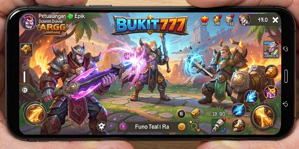 Tampilan gameplay menegangkan dari BUKIT777 di dunia ARPG.
