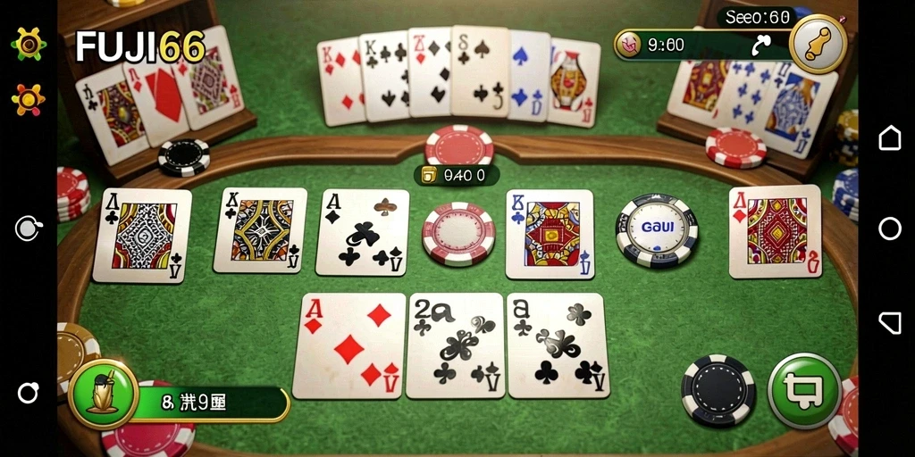 Screenshot gameplay FUJI66 menampilkan momen seru bermain Gaple.