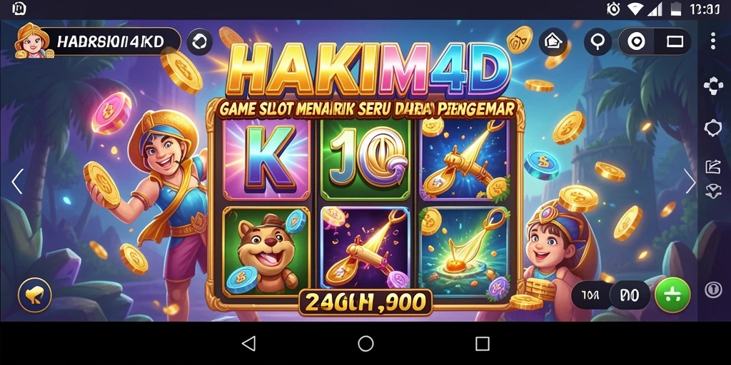 Screenshot gameplay HAKIM4D yang menampilkan keseruan bermain slot.