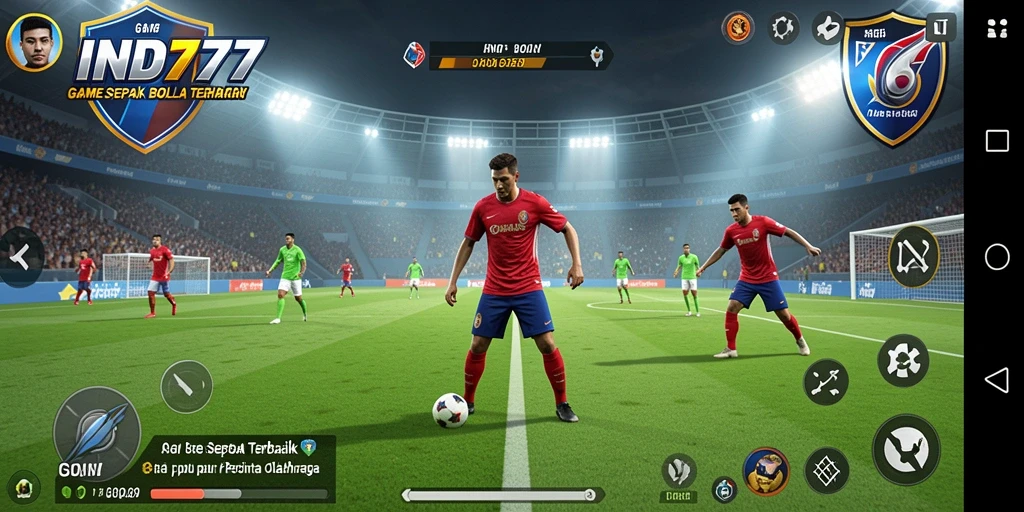 Tampilan gameplay IND777 yang mendebarkan saat mencetak gol.