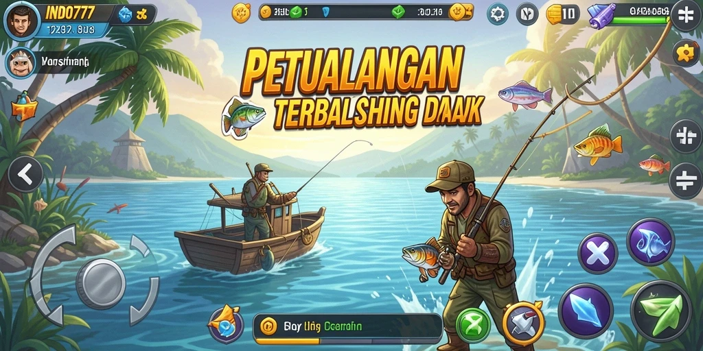 Tampilan tangkapan layar game Fishing penuh aksi dalam INDO777.