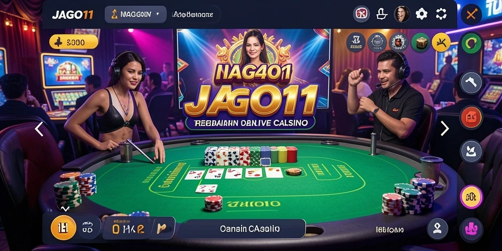 Tampilan gameplay menarik dalam aplikasi Live Casino JAGO11.