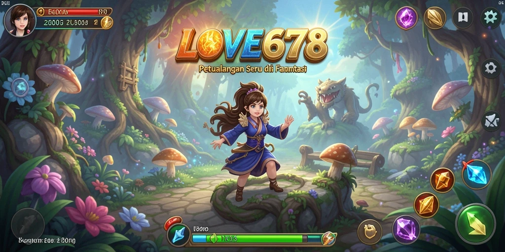 Tangkapan layar gameplay <strong>LOVE678</strong> yang menampilkan petualangan epik dan lingkungan yang menakjubkan.