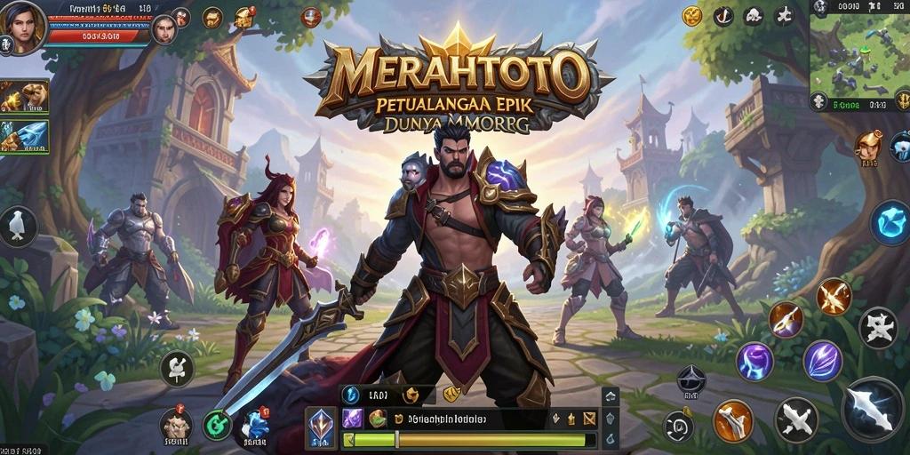 Tampilan gameplay <strong>MERAHTOTO</strong> yang menarik dalam dunia MMORPG.