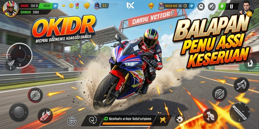 Gameplay seru dan mendebarkan dalam OKIDR.