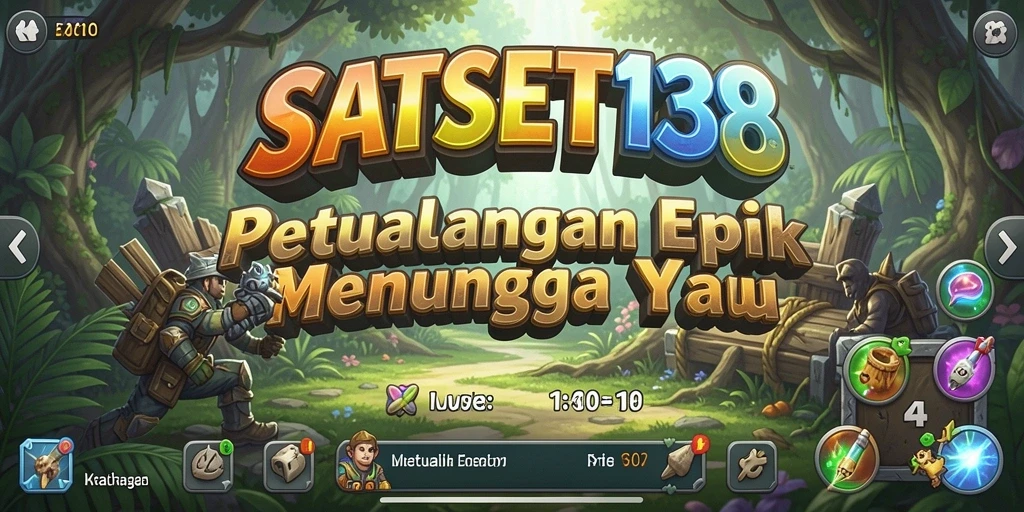 Menampilkan momen seru dari gameplay SATSET138 yang menantang.