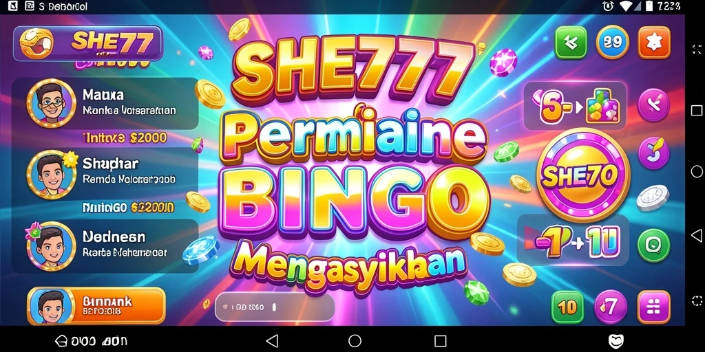 Screenshot gameplay main Bingo seru di SHE777.