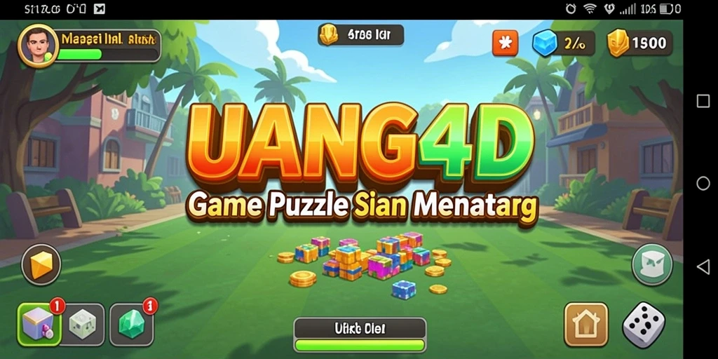 Tampilan gameplay UANG4D dengan tantangan puzzle yang menarik.
