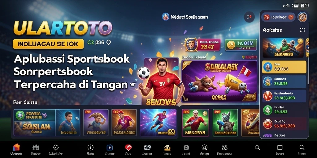 Tampilan gameplay ULARTOTO yang menarik dan informatif.