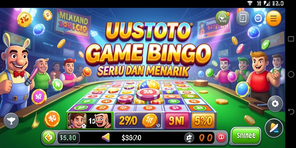 Screenshot UUSTOTO menampilkan keseruan permainan bingo yang menantang.
