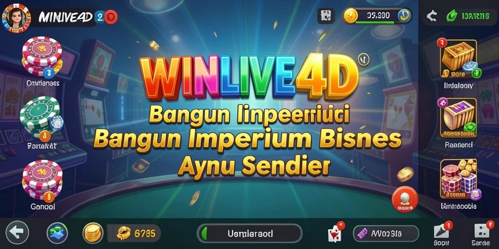 Tampilan utama gameplay Tycoon yang mendebarkan dalam WINLIVE4D.